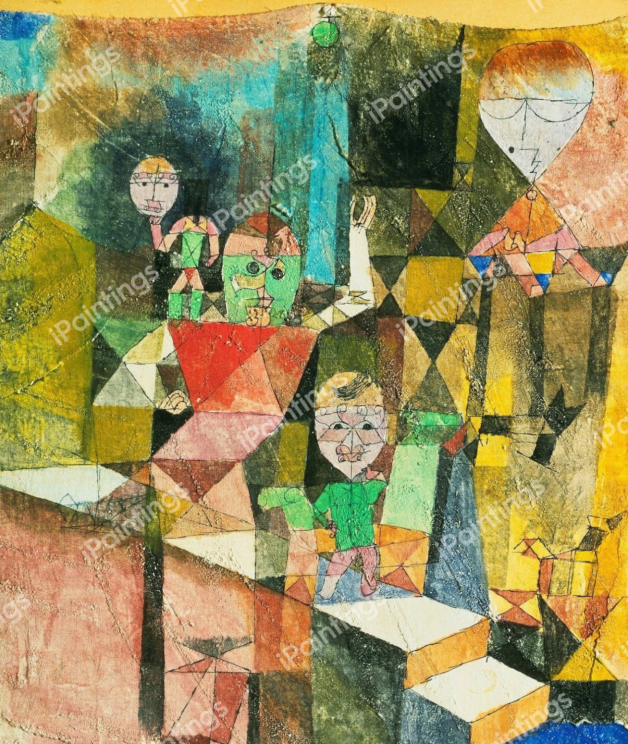 Introducing the Miracle 2, 1916. The painting by Paul Klee