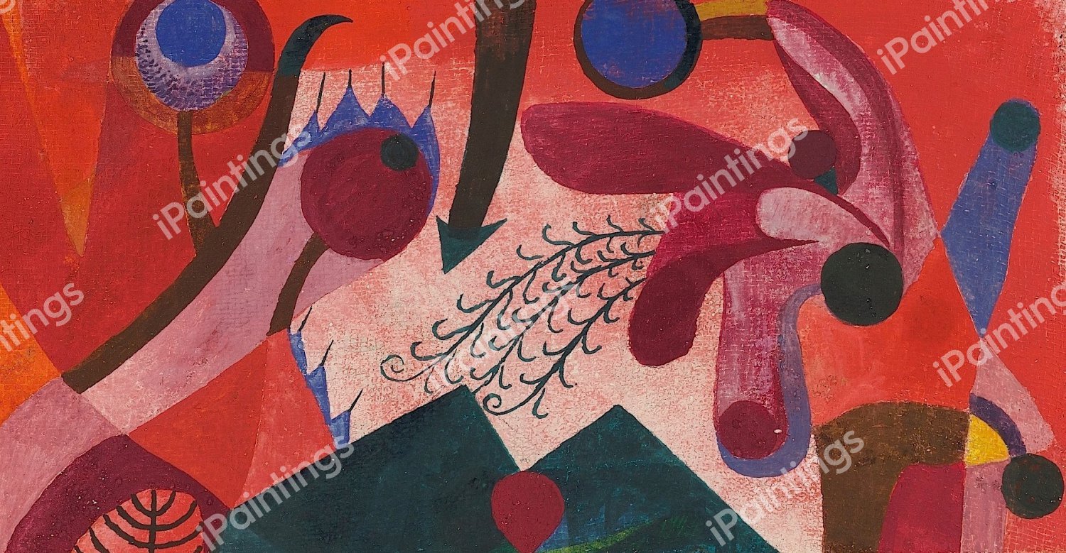 Poisonous Berries, 1920. The painting by Paul Klee