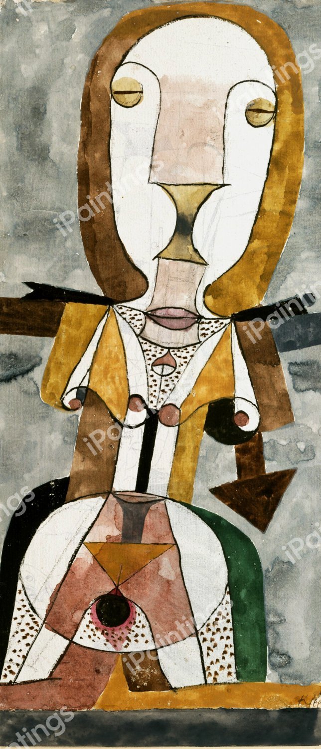 Popular Wall-Painting, 1922. The painting by Paul Klee