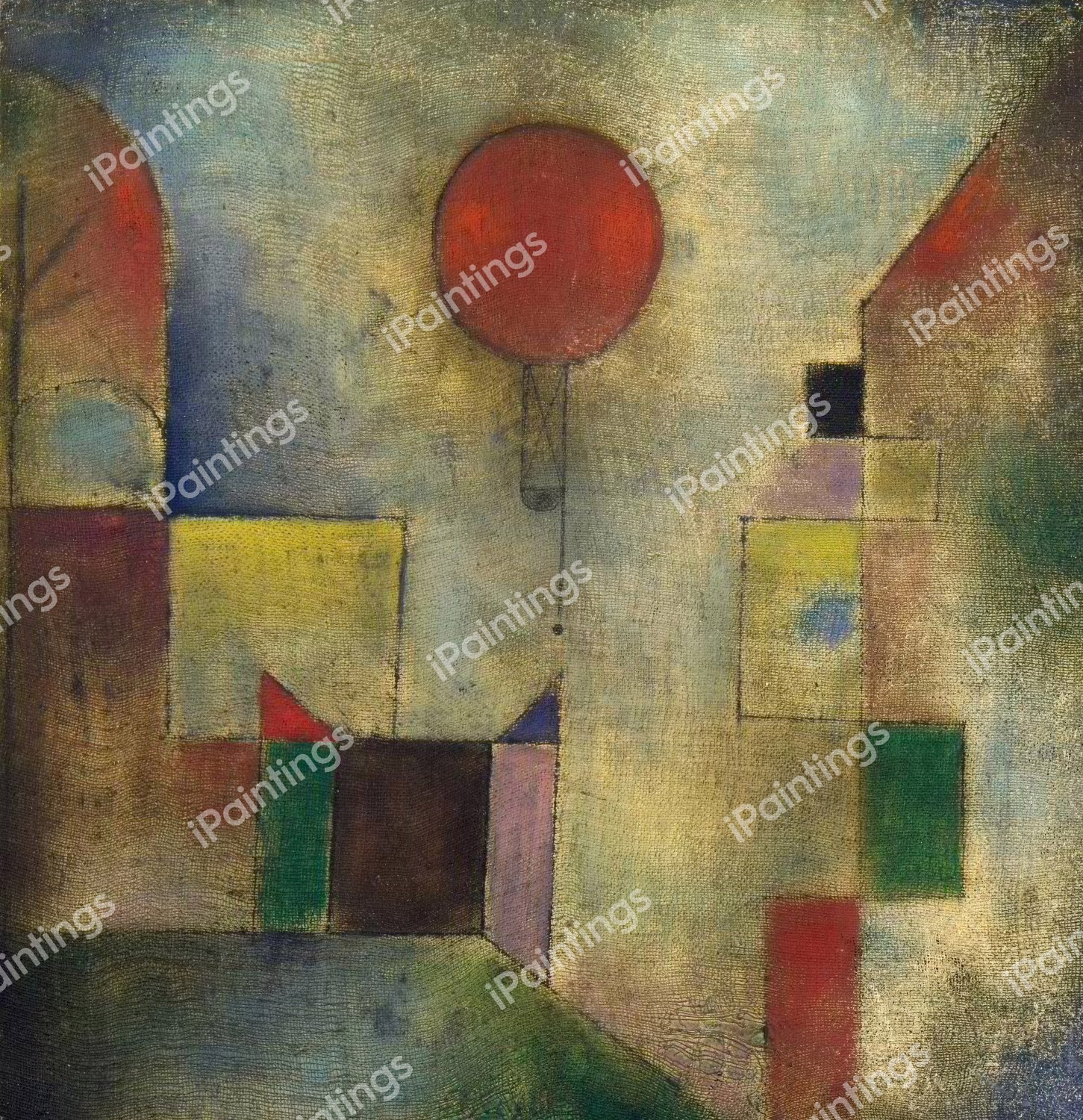 Red Balloon, 1922. The painting by Paul Klee