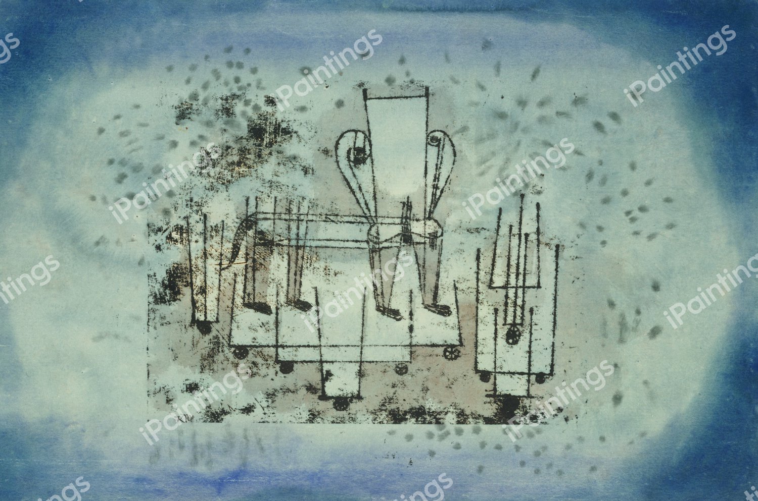 The Chair-Animal, 1922. The painting by Paul Klee