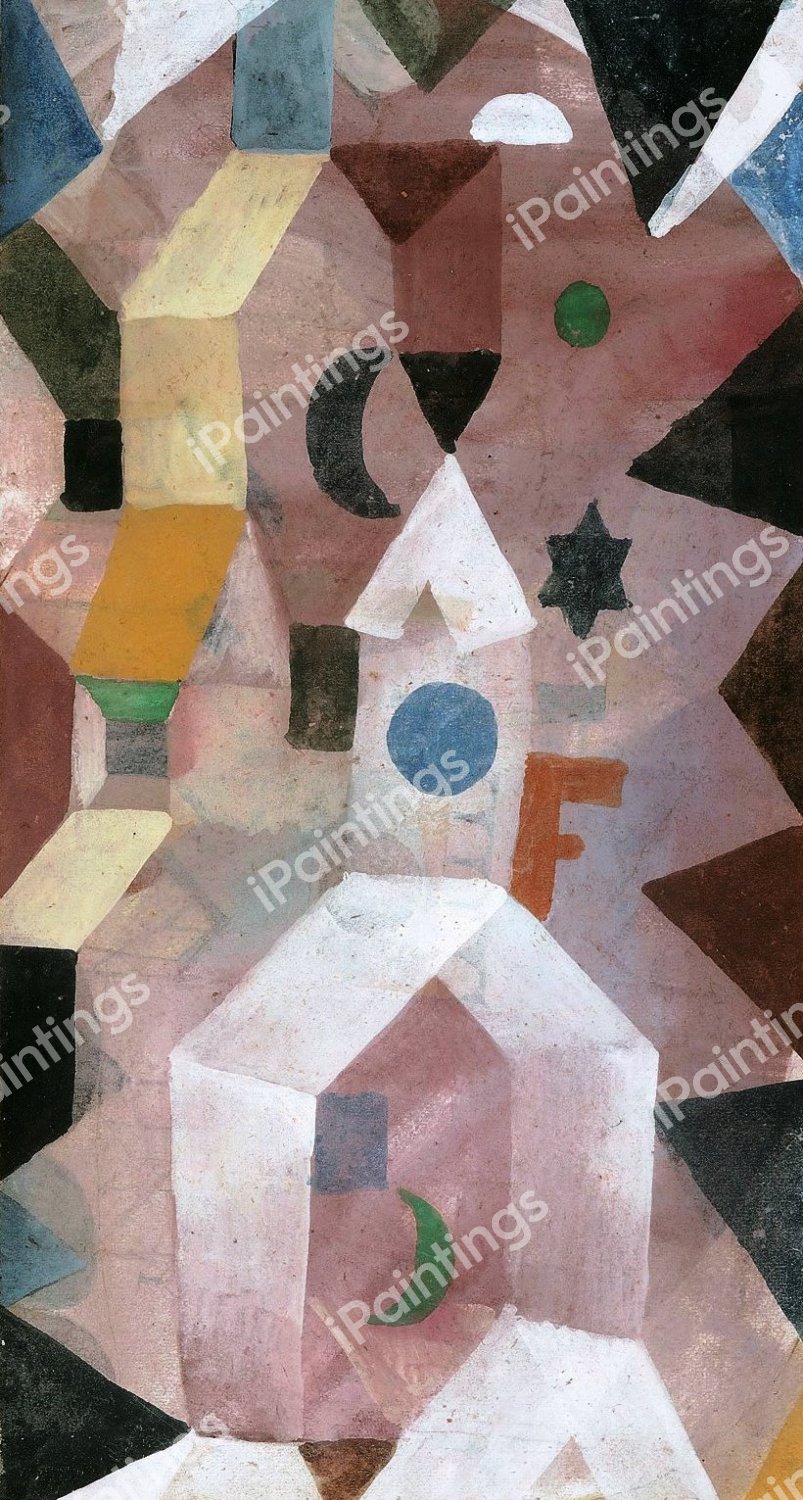 The Chapel, 1917. The painting by Paul Klee