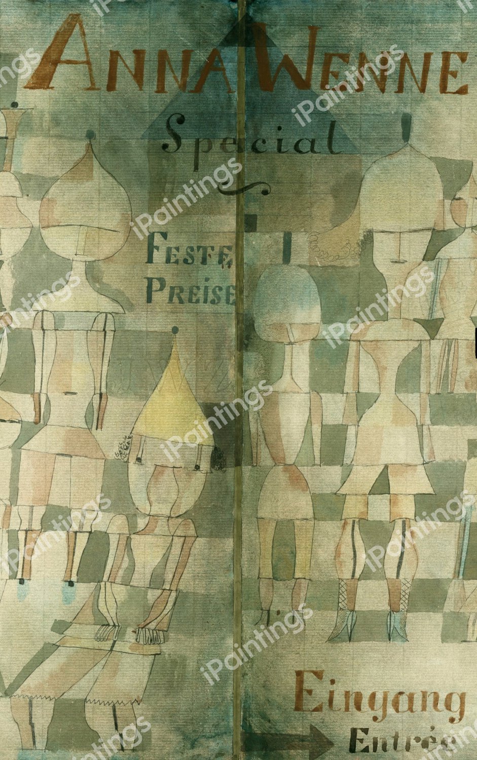 Window Display for Lingerie, 1922. The painting by Paul Klee