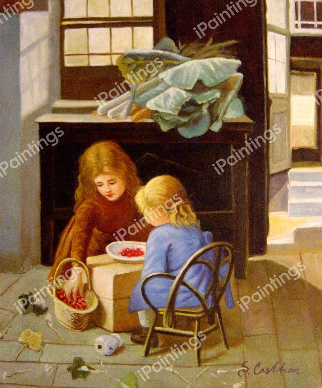 Dividing The Spoils. The painting by Paul Seignac