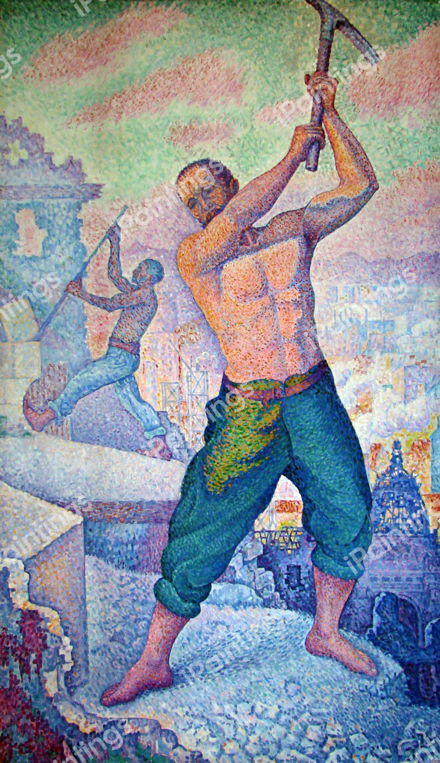The Demolisher, 1899. The painting by Paul Signac
