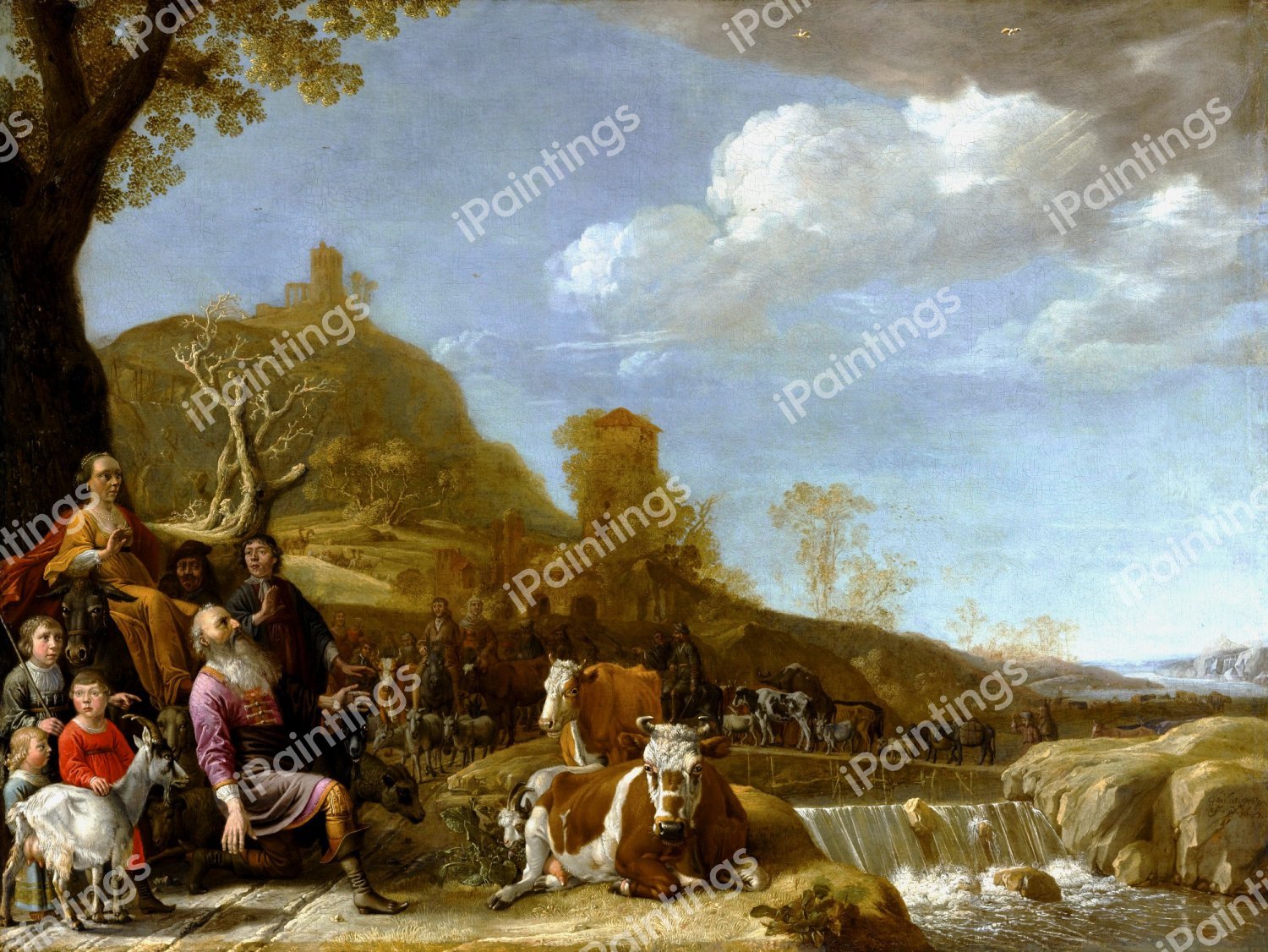 Abraham at Sichem. The painting by Paulus Potter