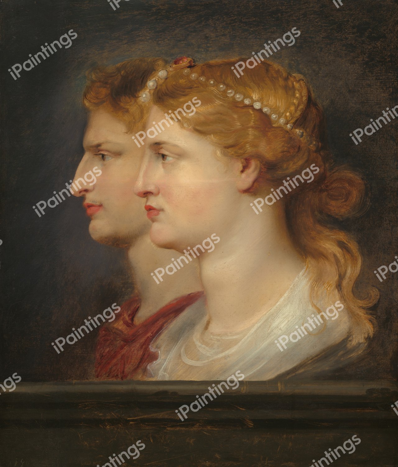Agrippina and Germanicus. The painting by Peter Paul Rubens