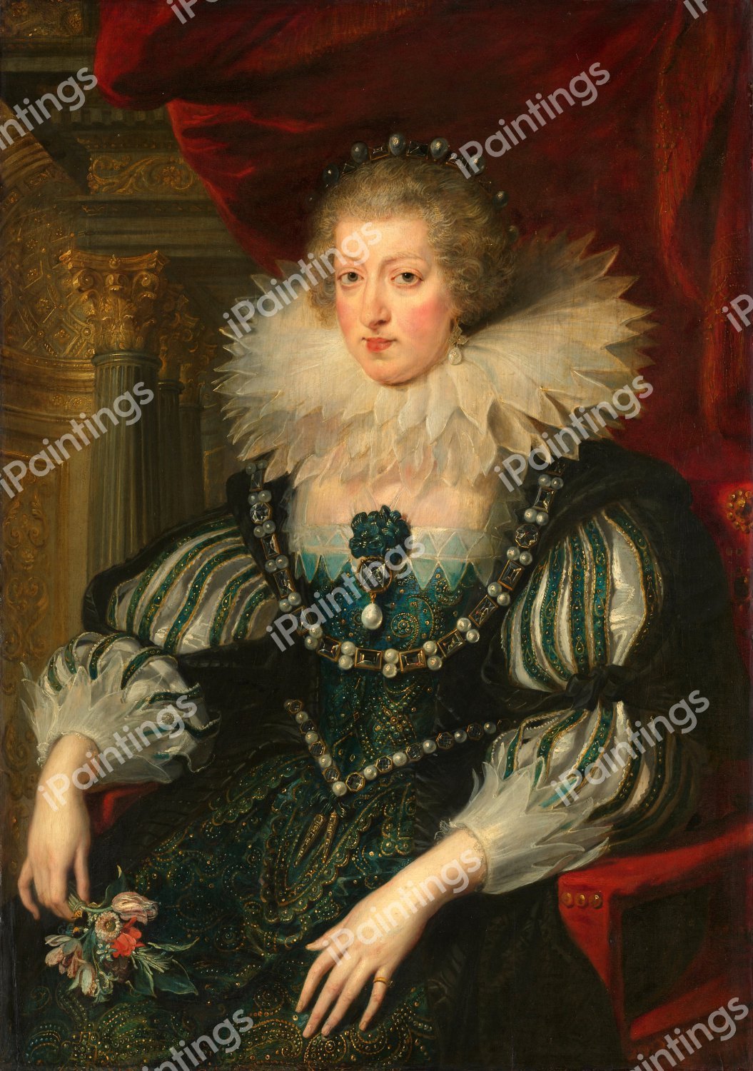 File:Queen Anne of Austria, wife of Louis XIII. La Reyne Anne d