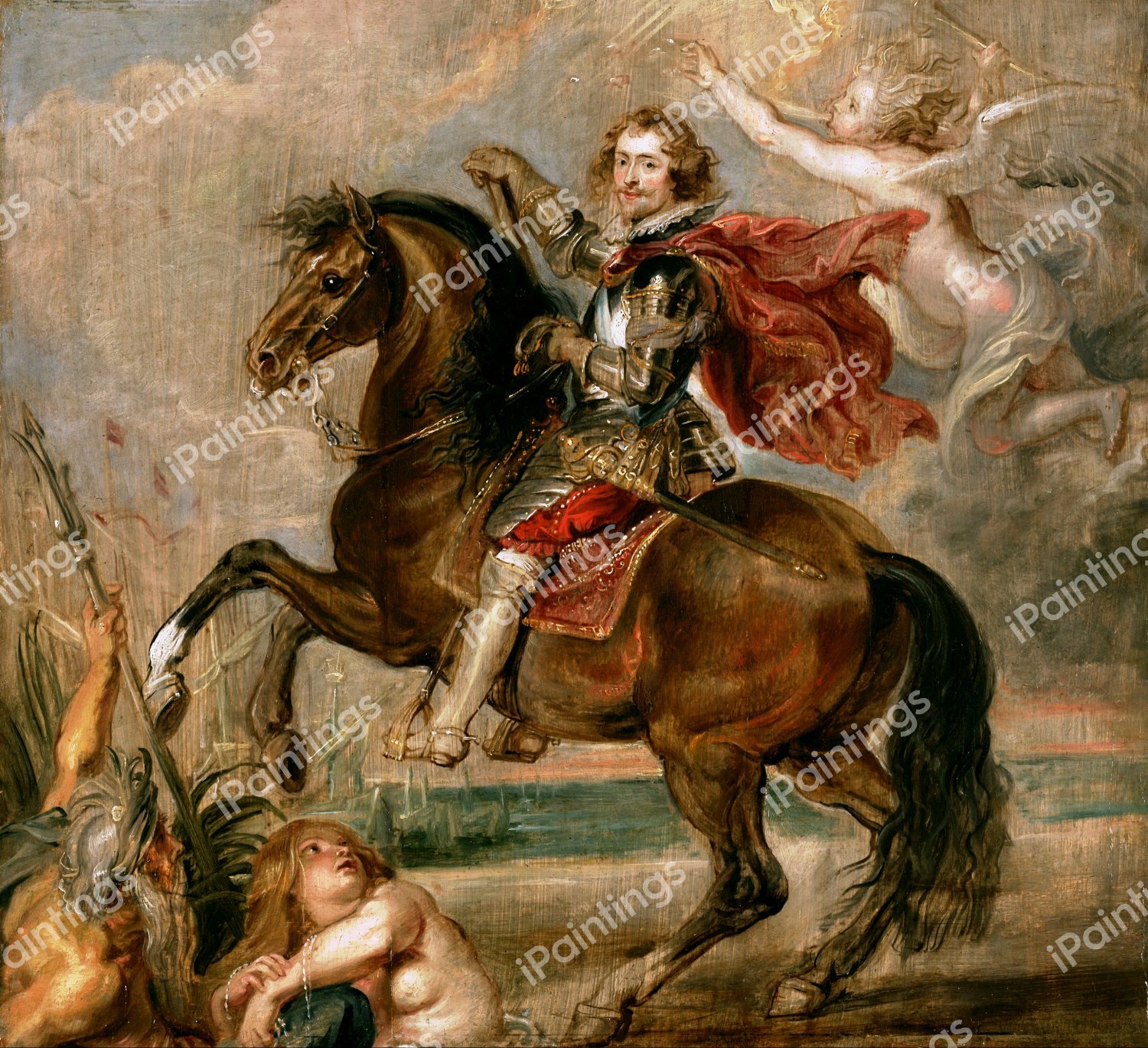 Equestrian Portrait of the Duke of Buckingham. The painting by Peter Paul Rubens