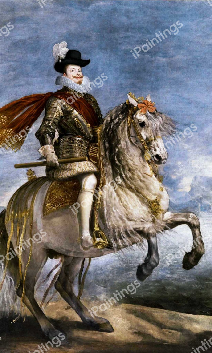 Felipe III on Horseback. The painting by Peter Paul Rubens
