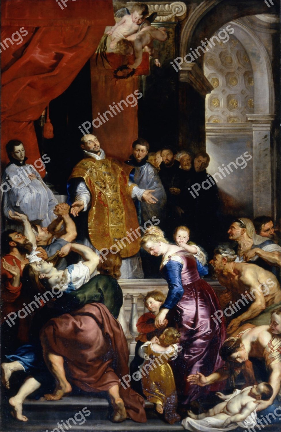 Miracles of St Ignatius. The painting by Peter Paul Rubens