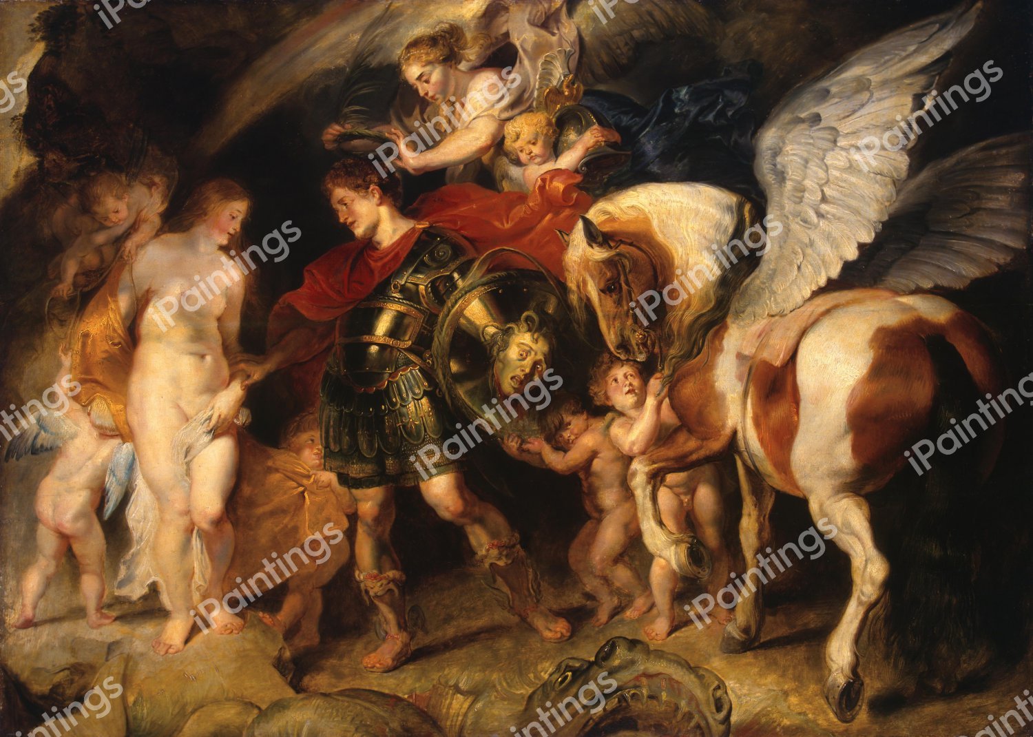 Perseus Releases Andromeda. The painting by Peter Paul Rubens
