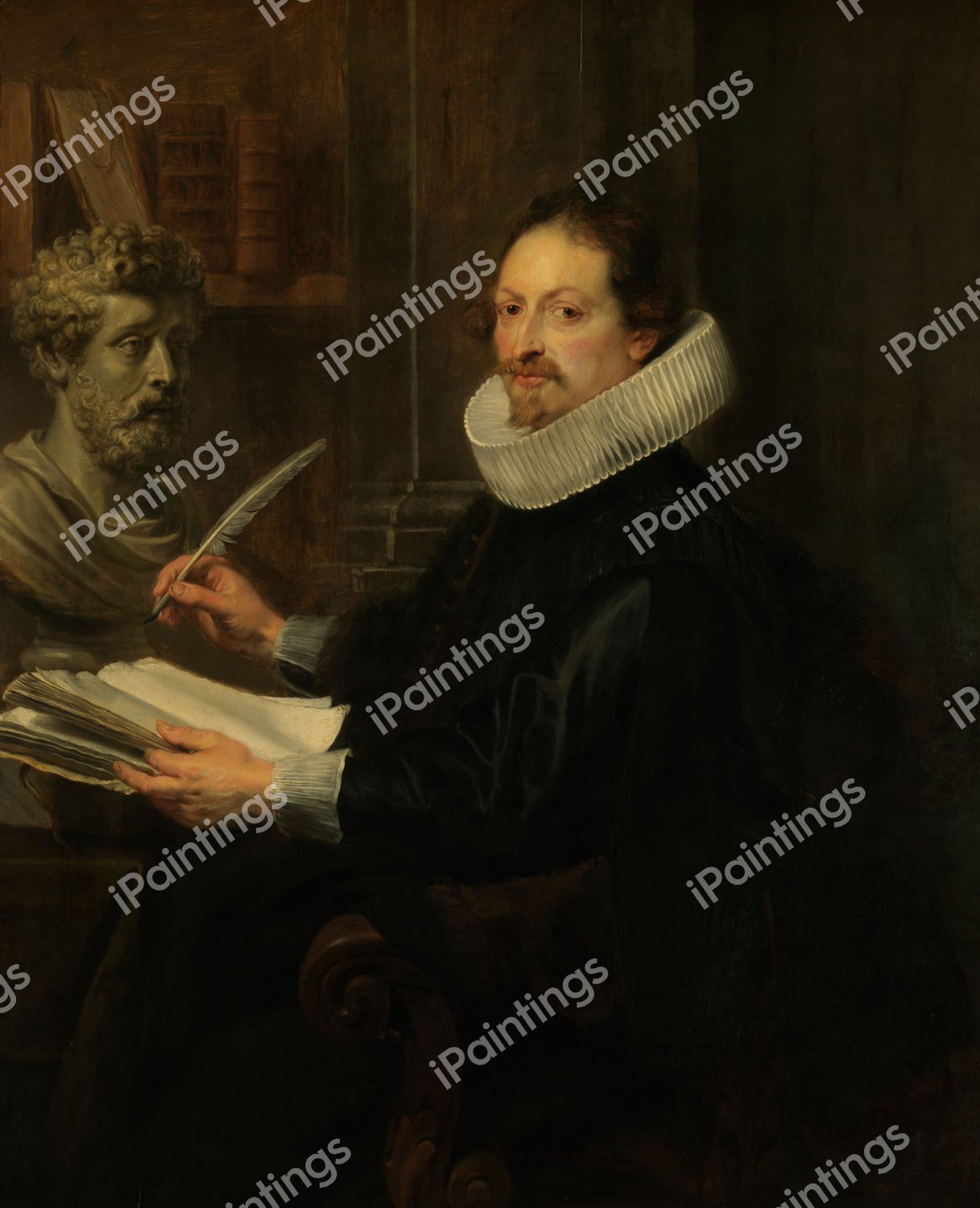 Portrait of Gaspard Gevartius. The painting by Peter Paul Rubens