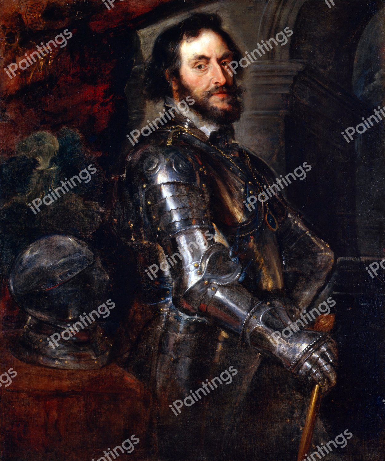 Portrait of Thomas Howard, 2nd Earl of Arundel. The painting by Peter Paul Rubens