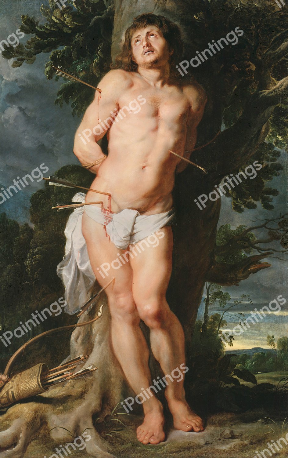 St. Sebastian. The painting by Peter Paul Rubens