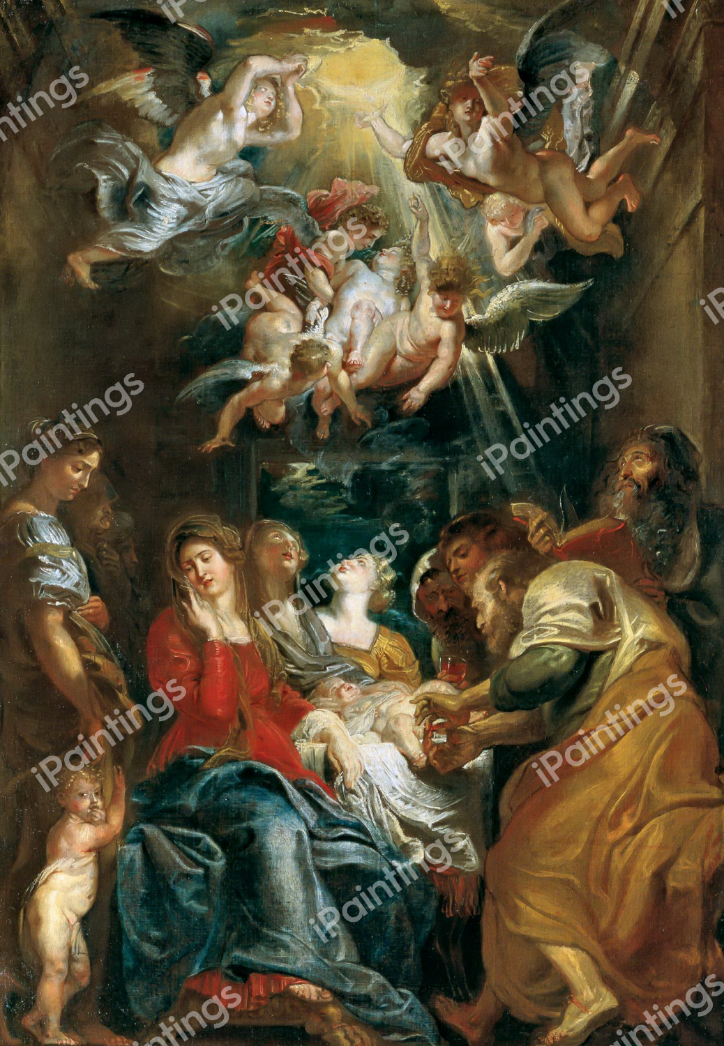 The Circumcision. The painting by Peter Paul Rubens
