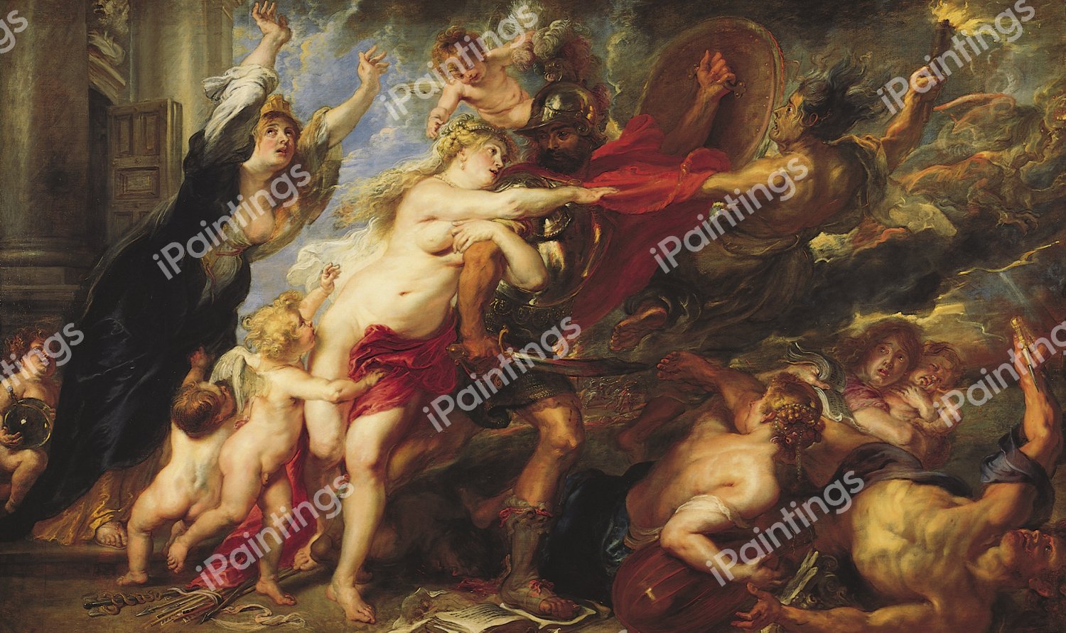 The Consequences of War. The painting by Peter Paul Rubens
