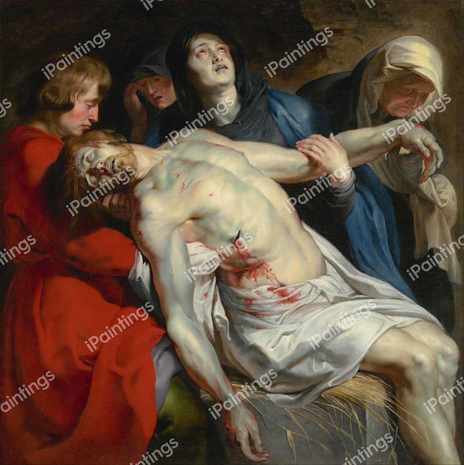 The Entombment . The painting by Peter Paul Rubens