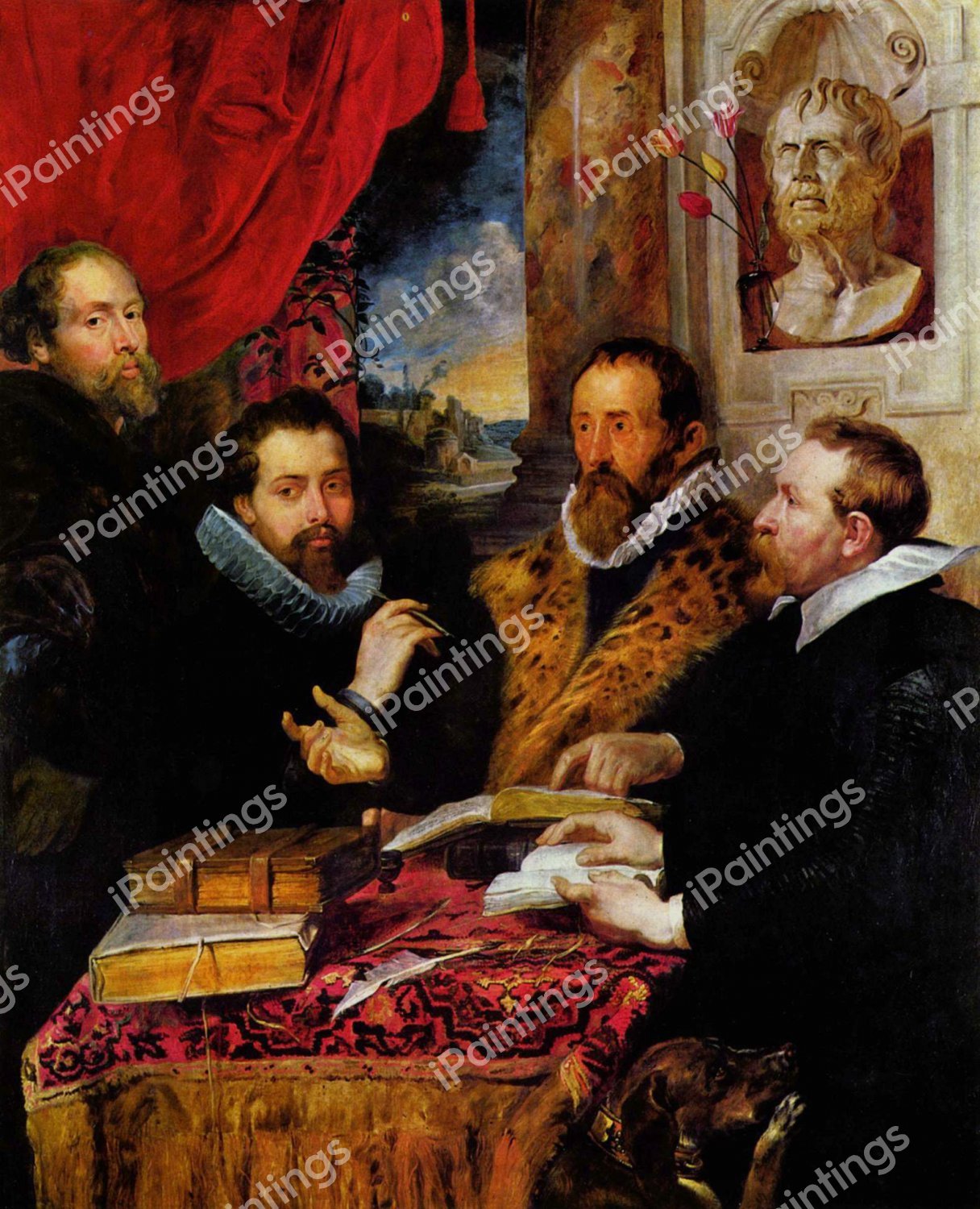 The Four Philosophers. The painting by Peter Paul Rubens