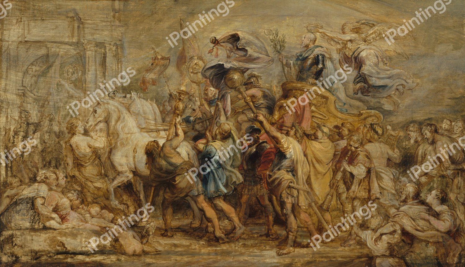 The Triumph of Henry IV. The painting by Peter Paul Rubens
