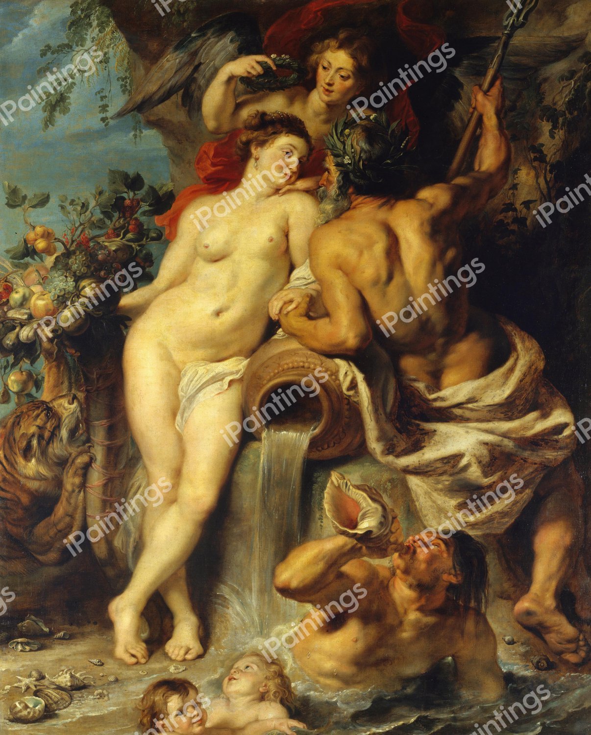 The Union of Earth and Water. The painting by Peter Paul Rubens