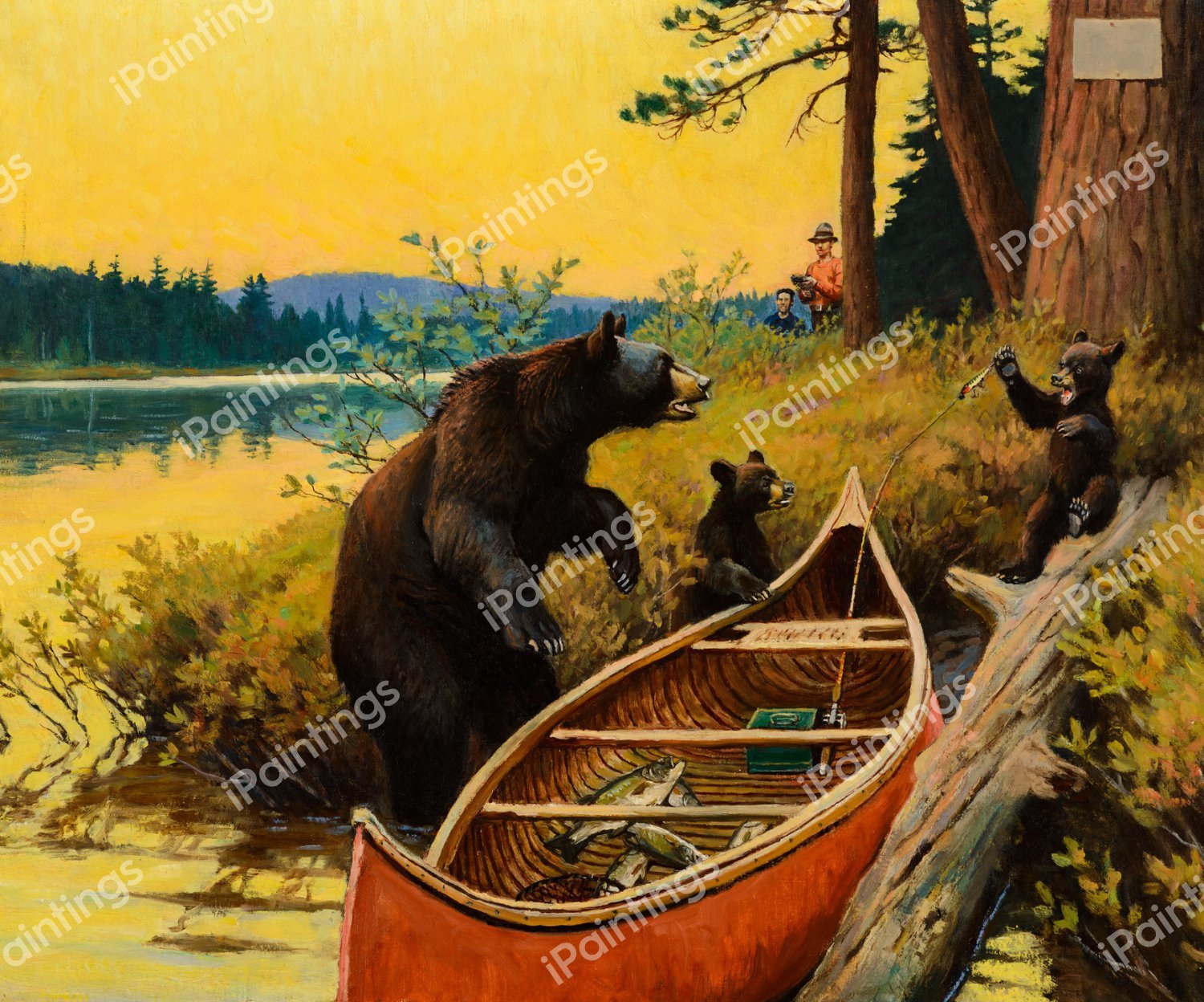 A Surprise for Everyone. The painting by Philip R. Goodwin