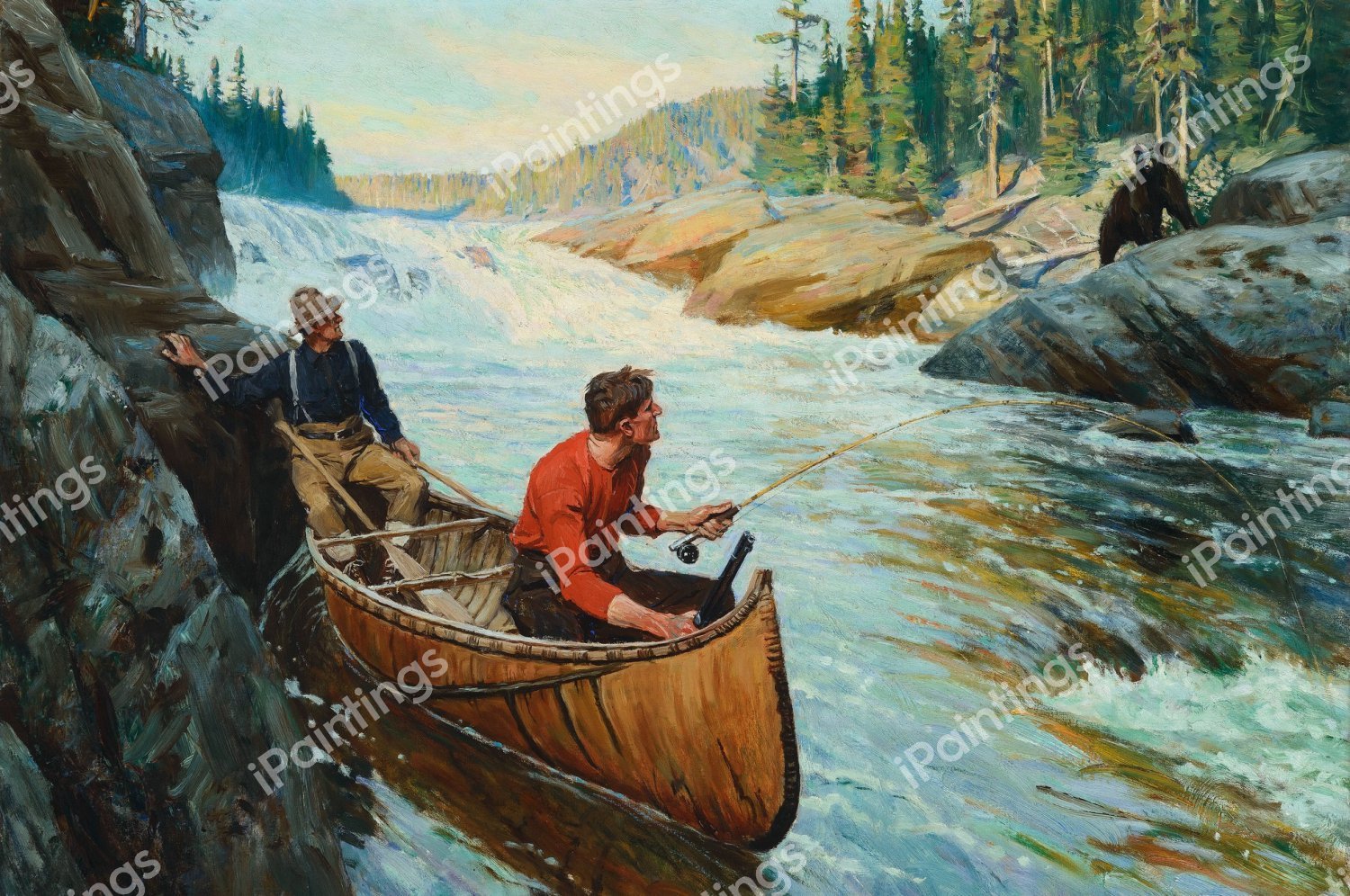 Call of the Wild. The painting by Philip R. Goodwin