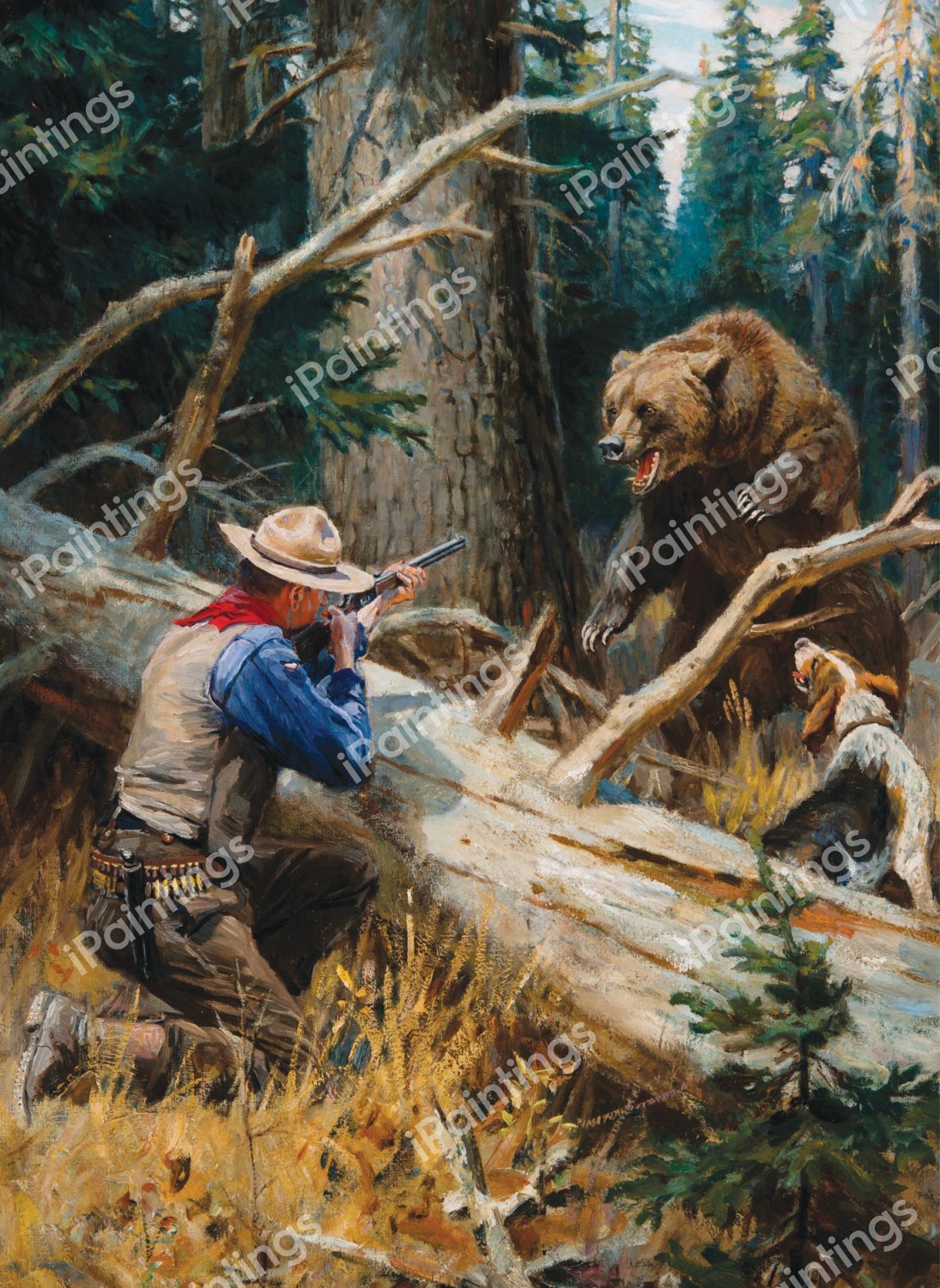 Dangerous Sport. The painting by Philip R. Goodwin