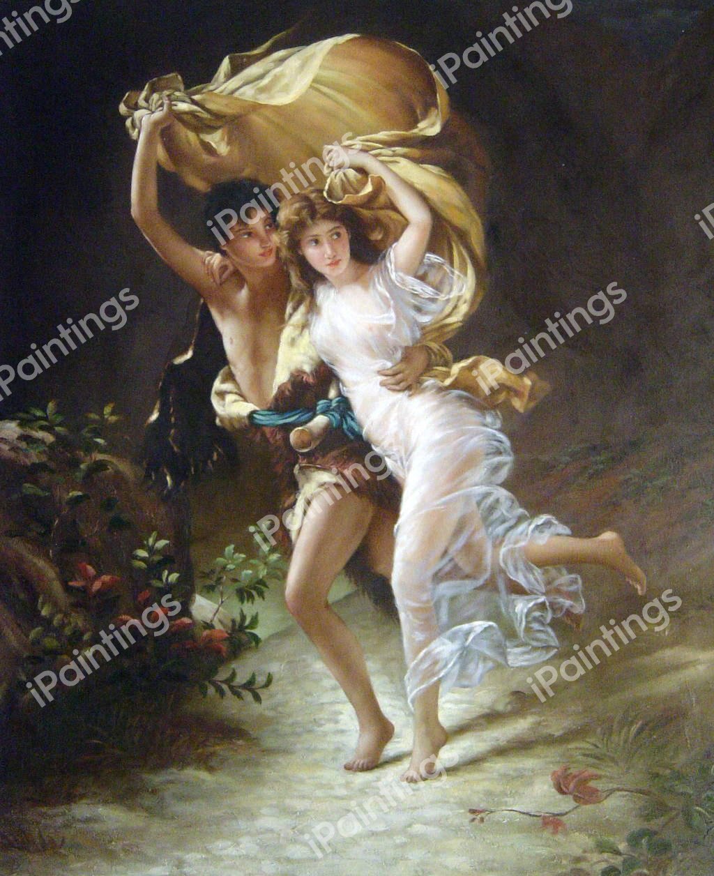 A Storm. The painting by Pierre-Auguste Cot