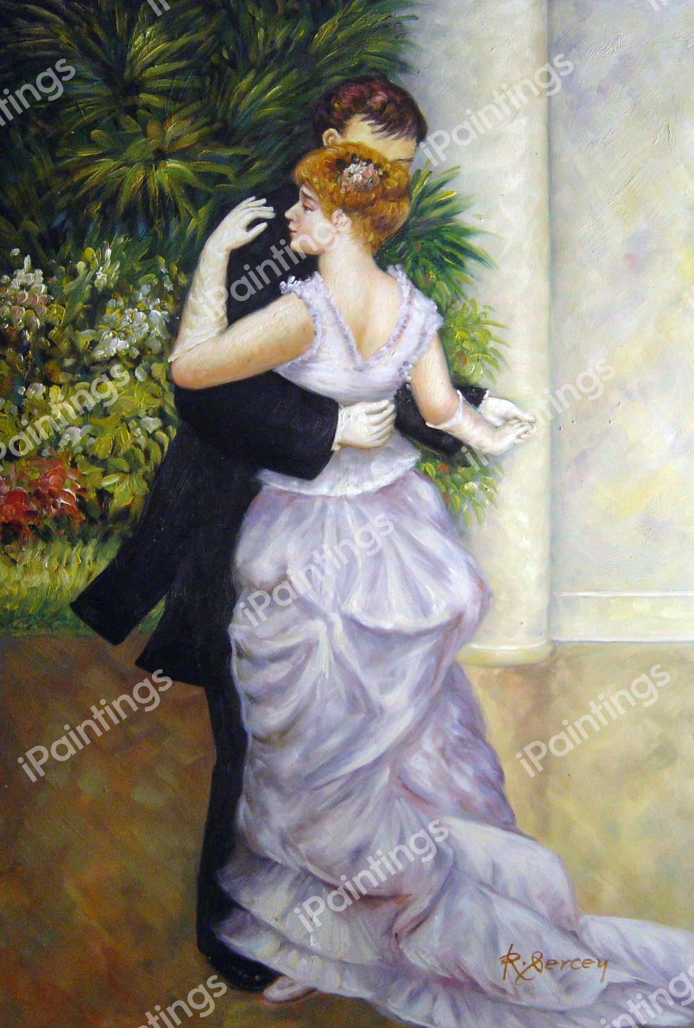 A City Dance. The painting by Pierre-Auguste Renoir