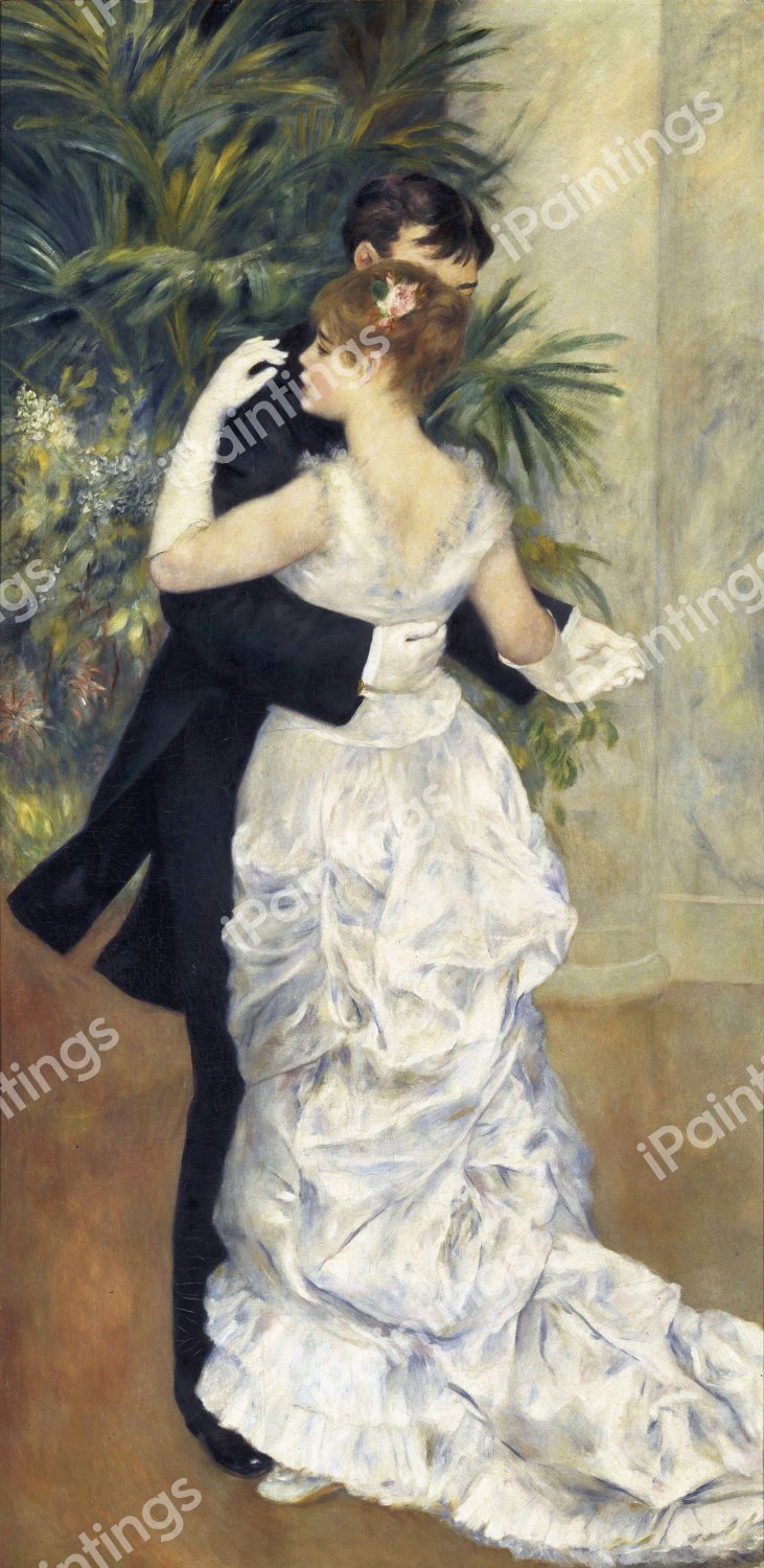 City Dance. The painting by Pierre-Auguste Renoir