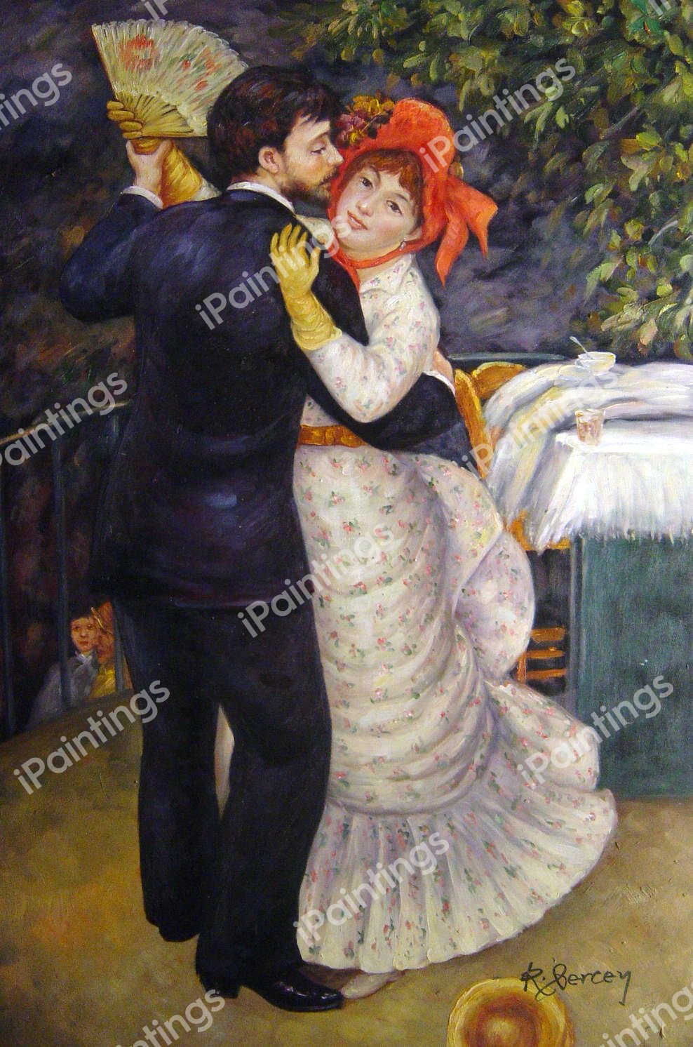 Country Dance. The painting by Pierre-Auguste Renoir