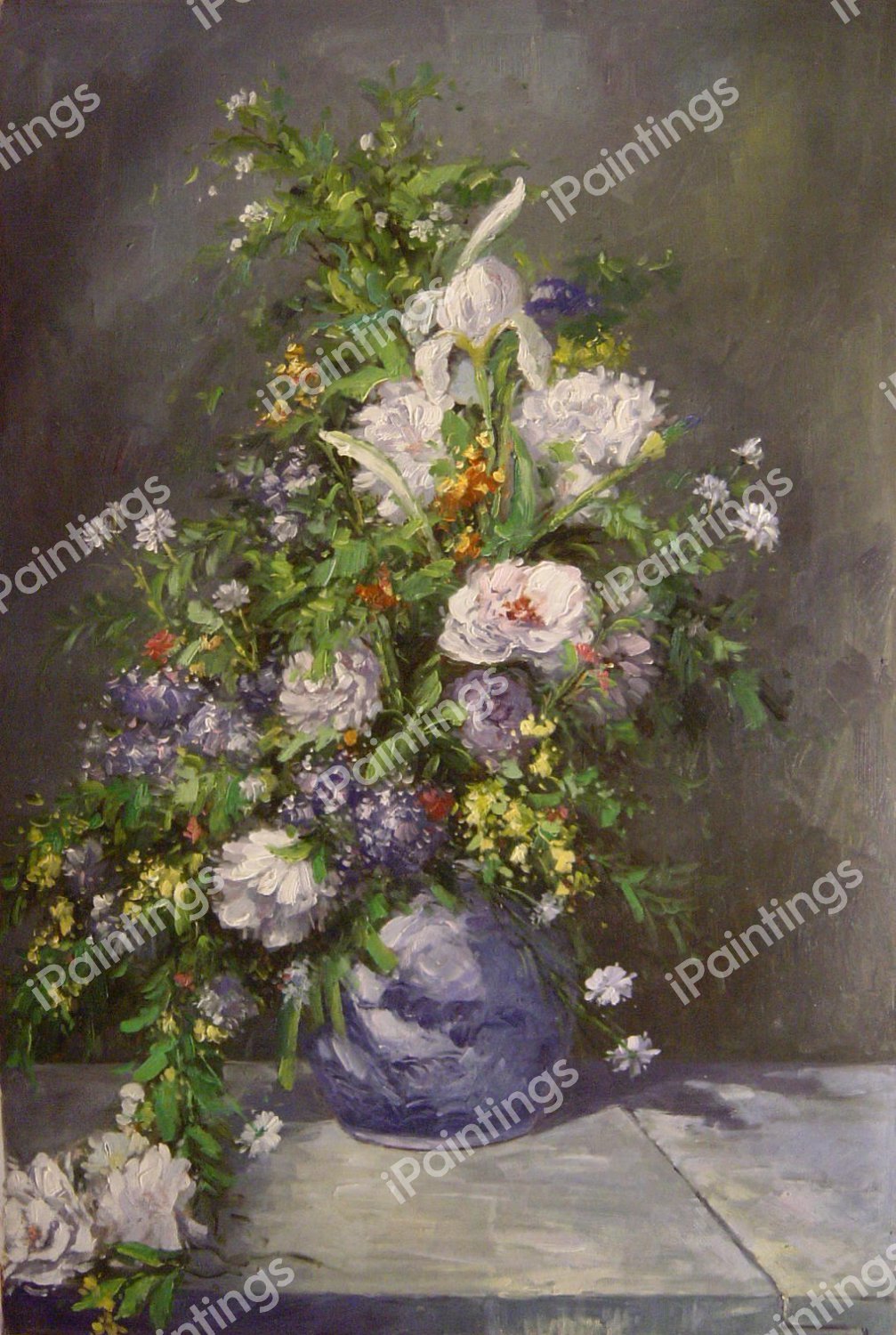 Spring Bouquet. The painting by Pierre-Auguste Renoir