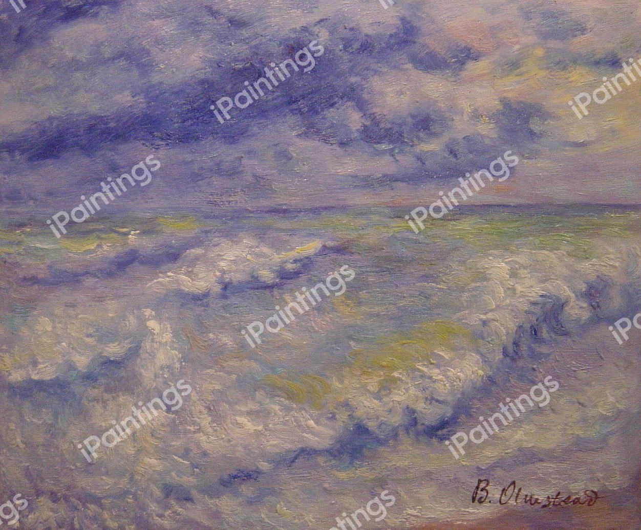 The Wave. The painting by Pierre-Auguste Renoir