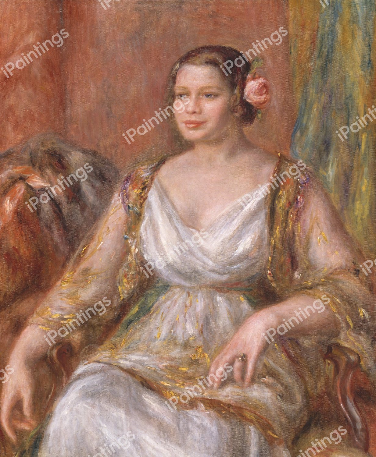 Tilla Durieux (Ottilie Godeffroy). The painting by Pierre-Auguste Renoir