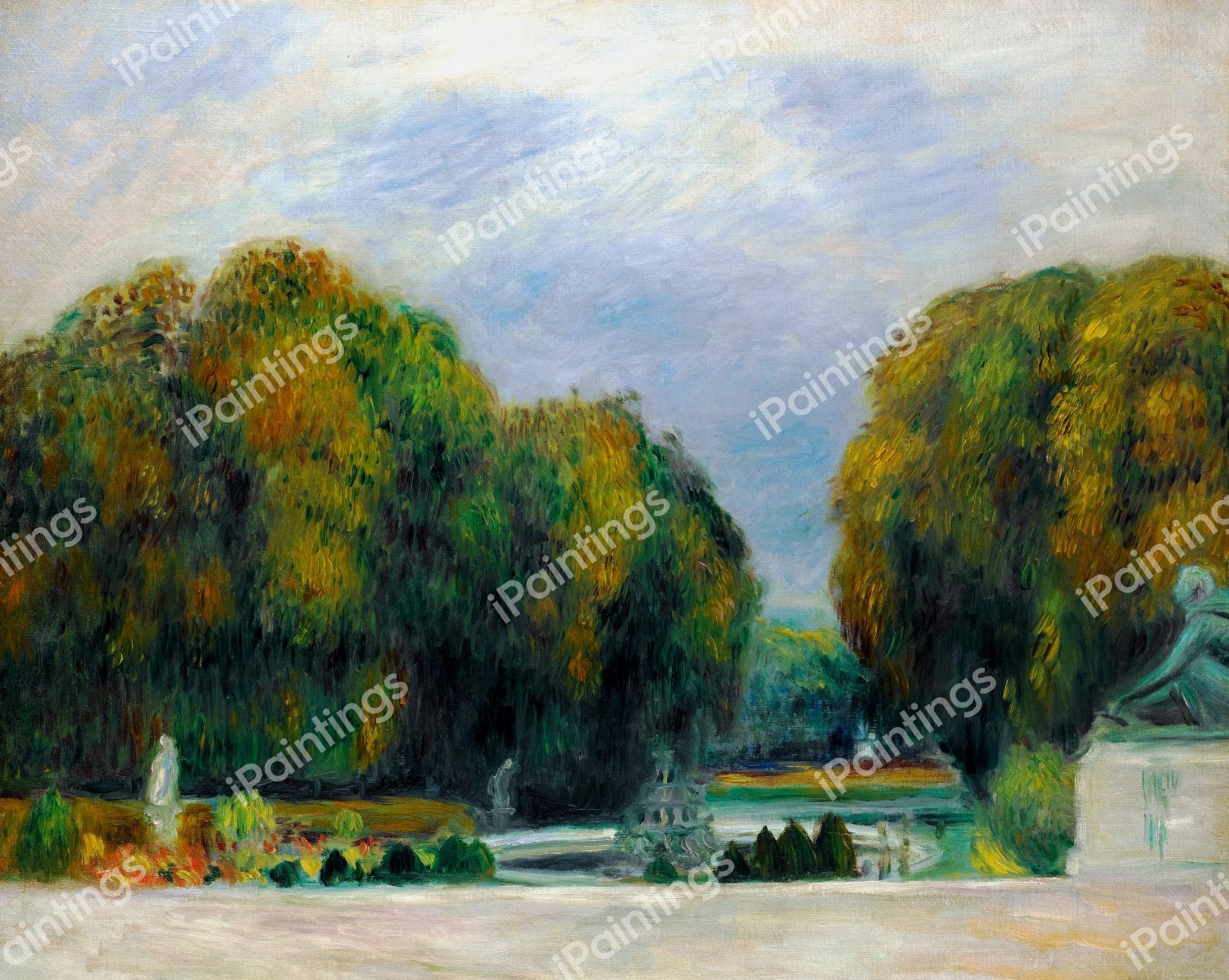 Versailles. The painting by Pierre-Auguste Renoir
