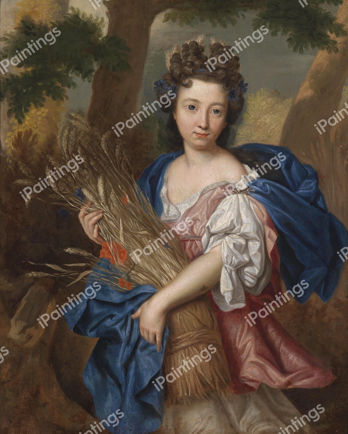 Portrait als Ceres. The painting by Pierre Mignard