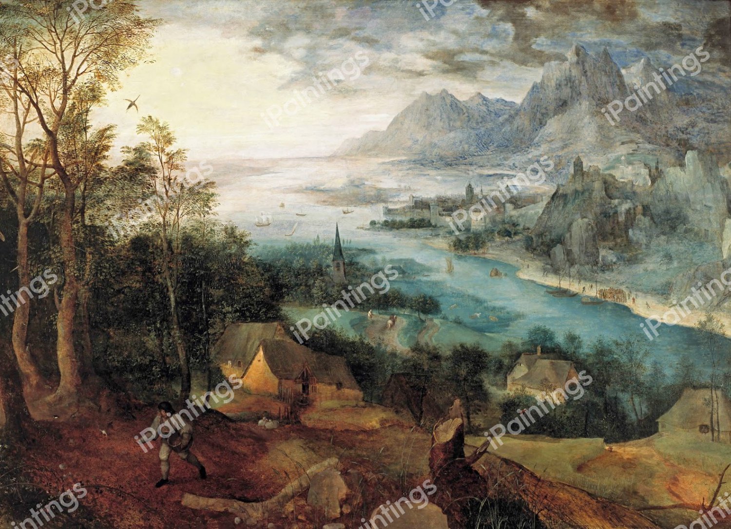 Parable of the Sower. The painting by Pieter the Elder Bruegel