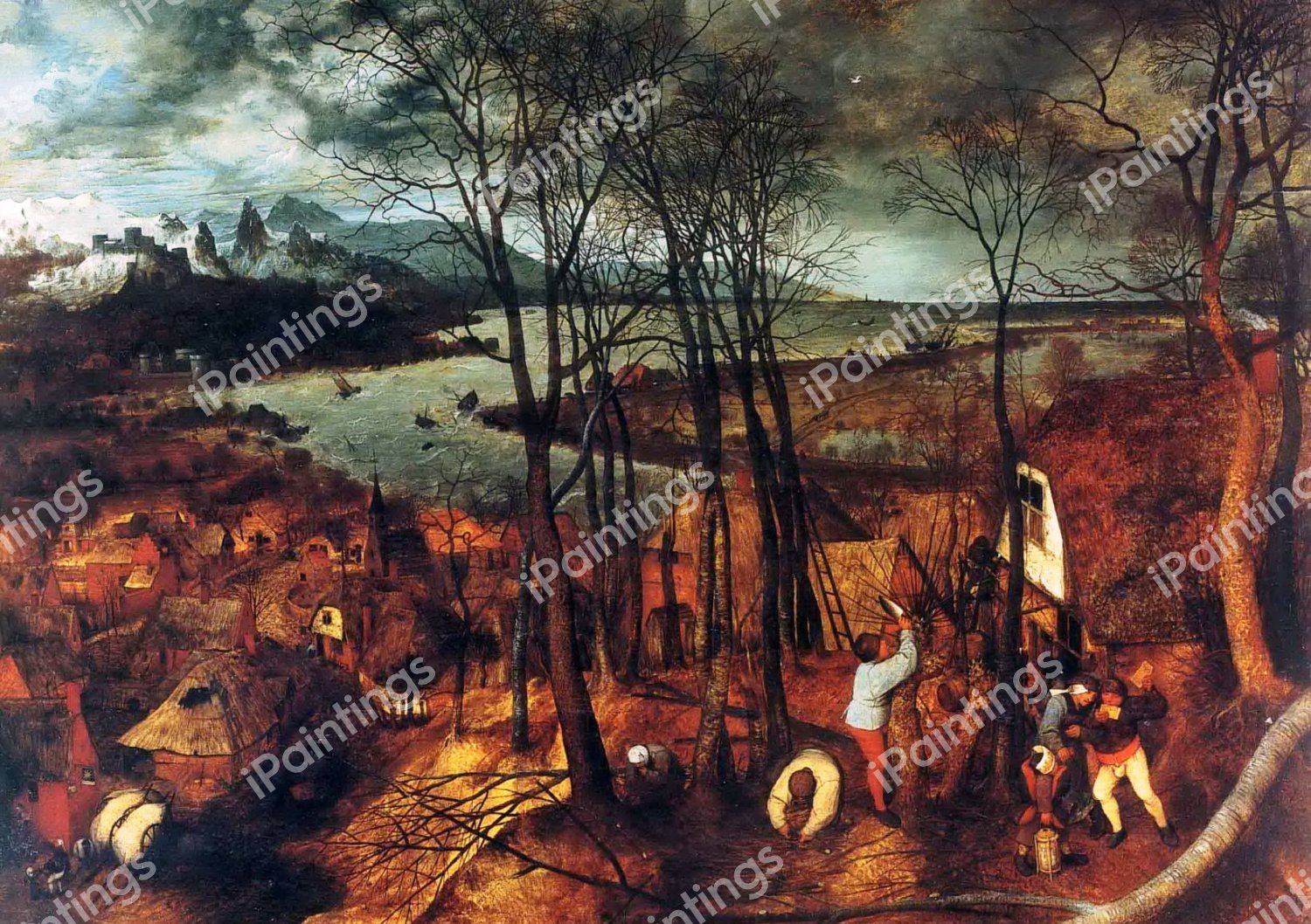 The Gloomy Day. The painting by Pieter the Elder Bruegel