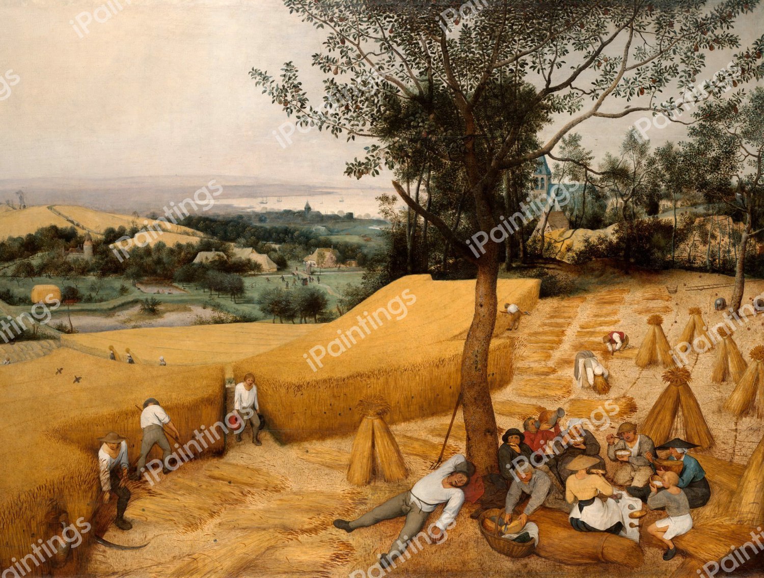 The Harvesters. The painting by Pieter the Elder Bruegel