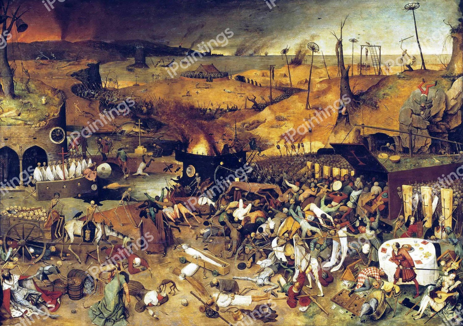 The Triumph of Death. The painting by Pieter the Elder Bruegel