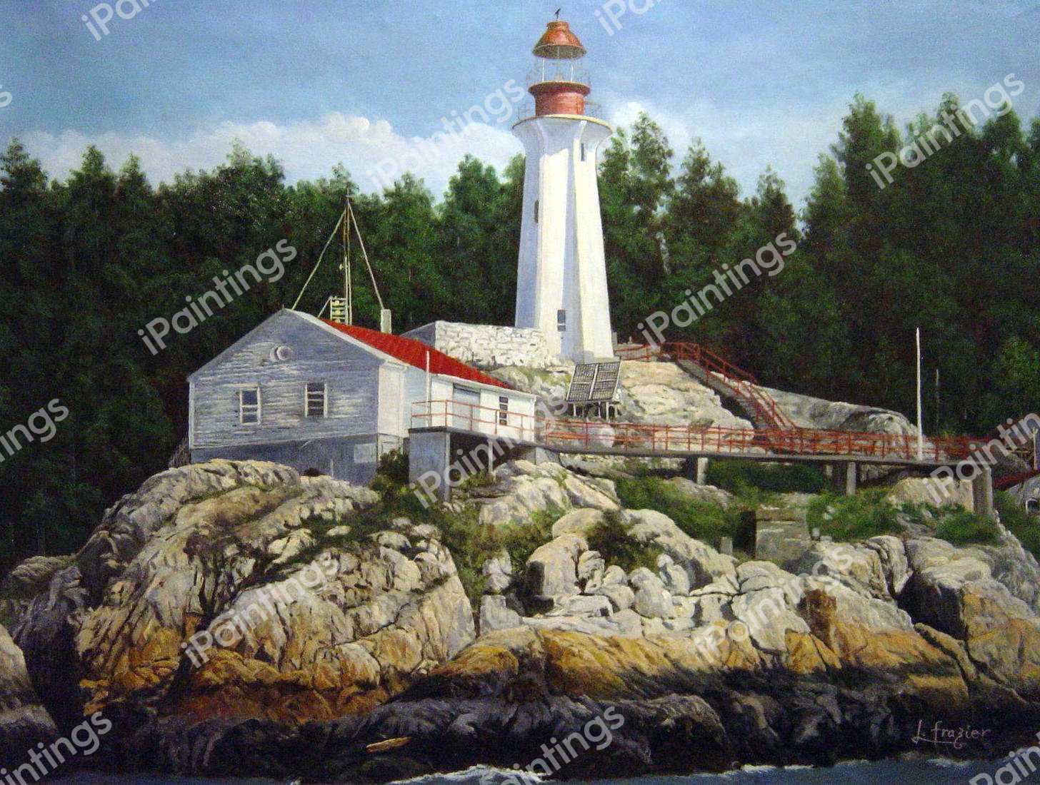 Point Atkinson Lighthouse, Vancouver. The painting by Our Originals