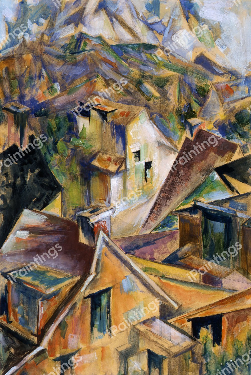 A Hillside. The painting by Preston Dickinson