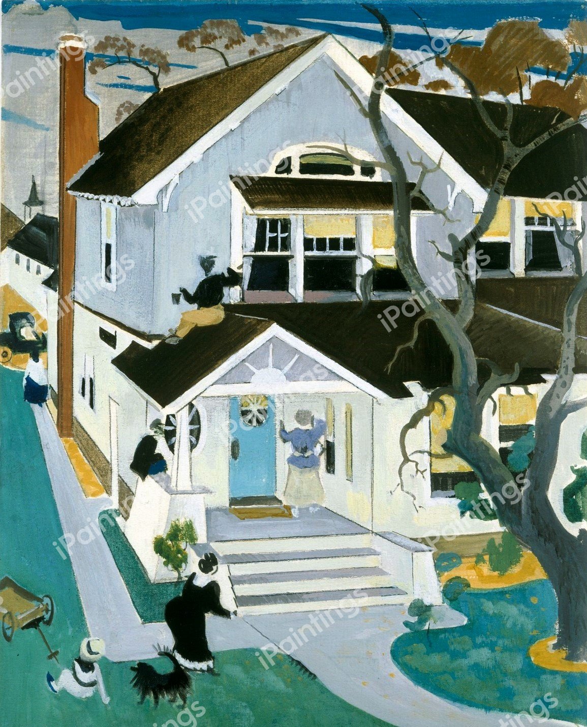 My House. The painting by Preston Dickinson