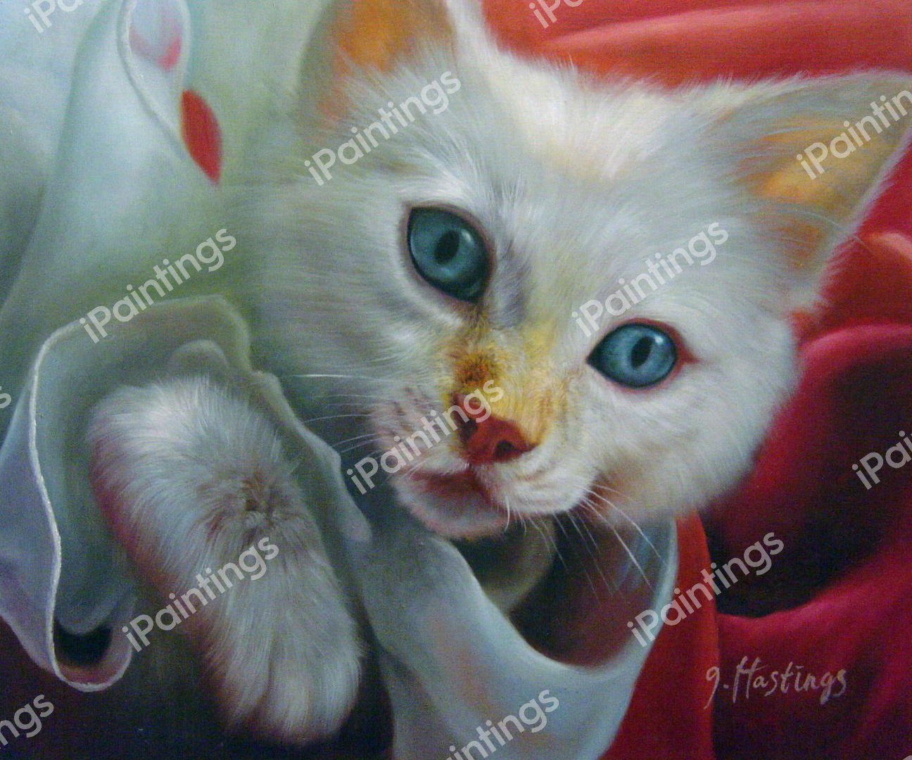 Purrfect. The painting by Our Originals