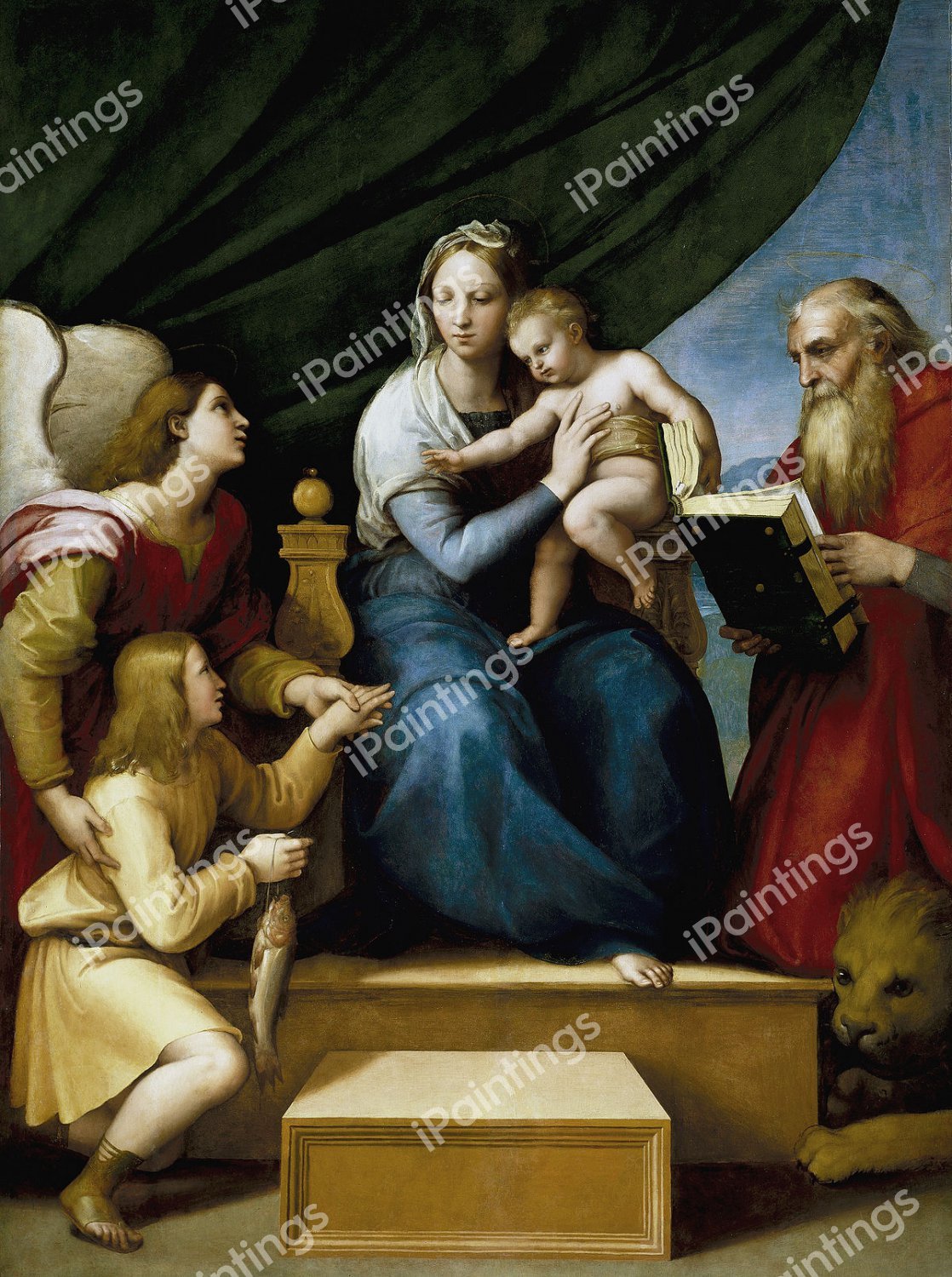 Madonna of the Fish. The painting by Raphael 