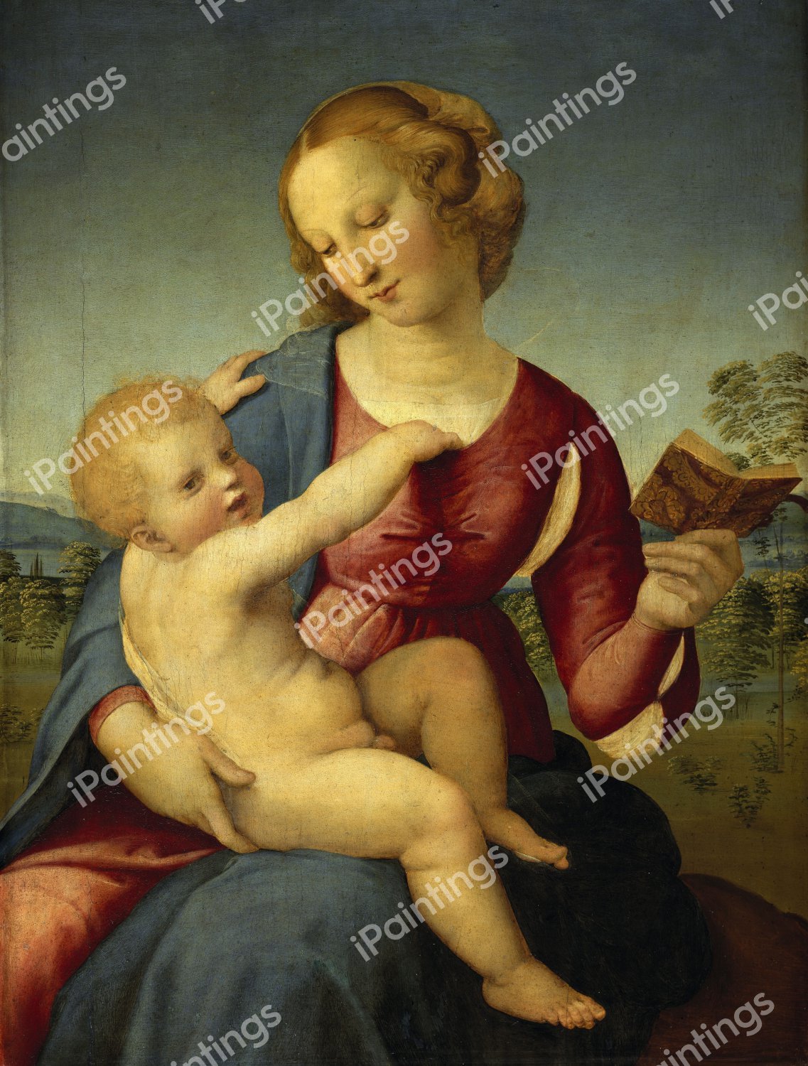 Madonna Colonna. The painting by Raphael 