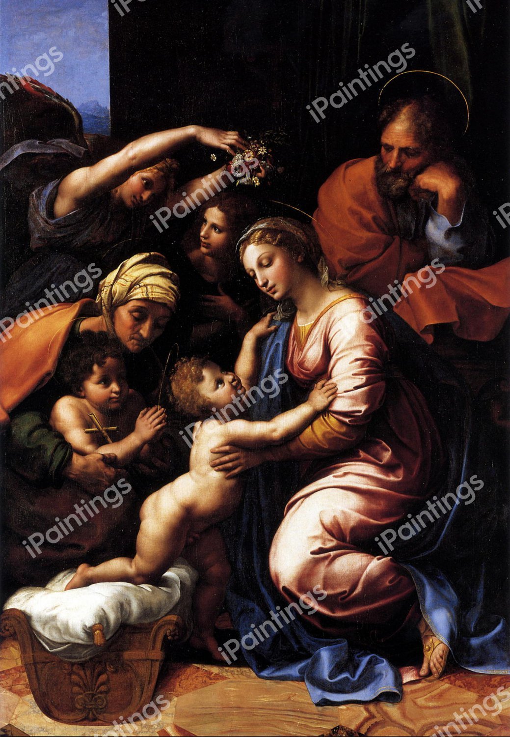 The Holy Family of Francis I. The painting by Raphael 