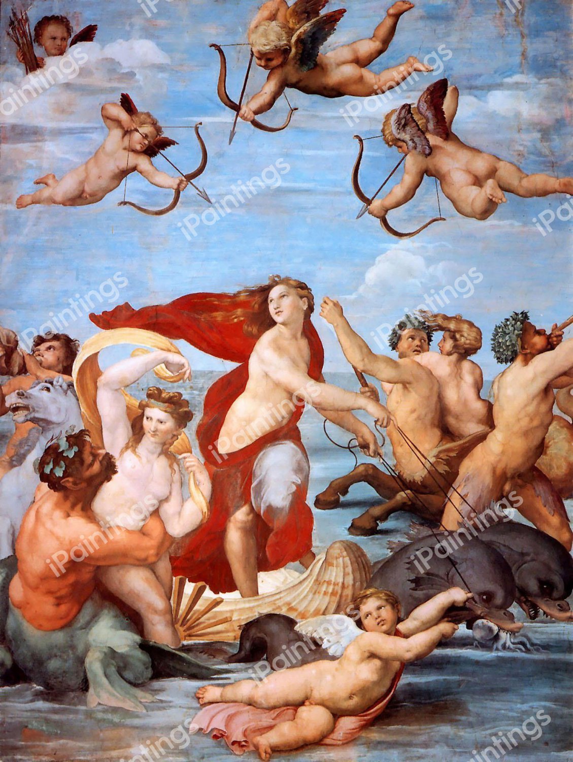 The Nymph Galatea. The painting by Raphael 