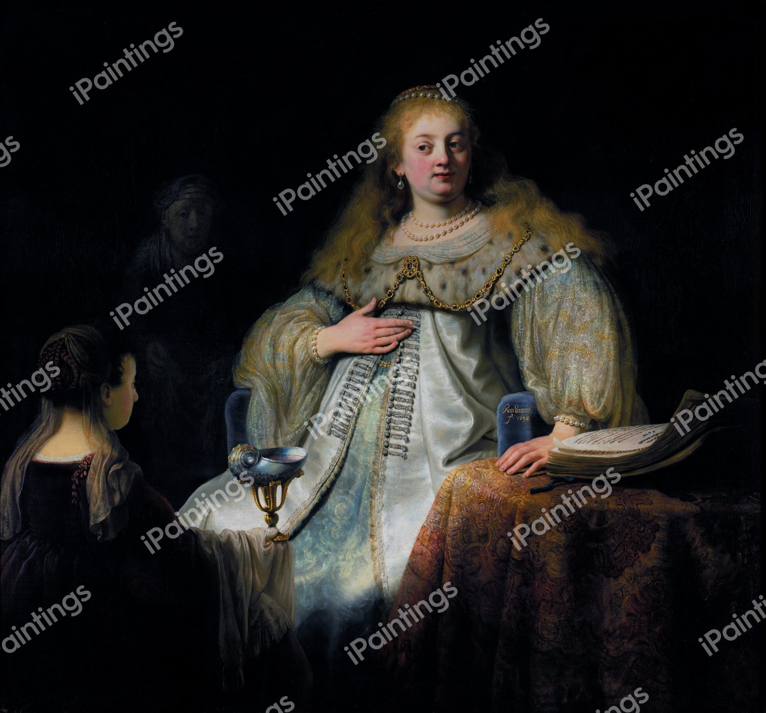 Artemisia. The painting by Rembrandt van Rijn